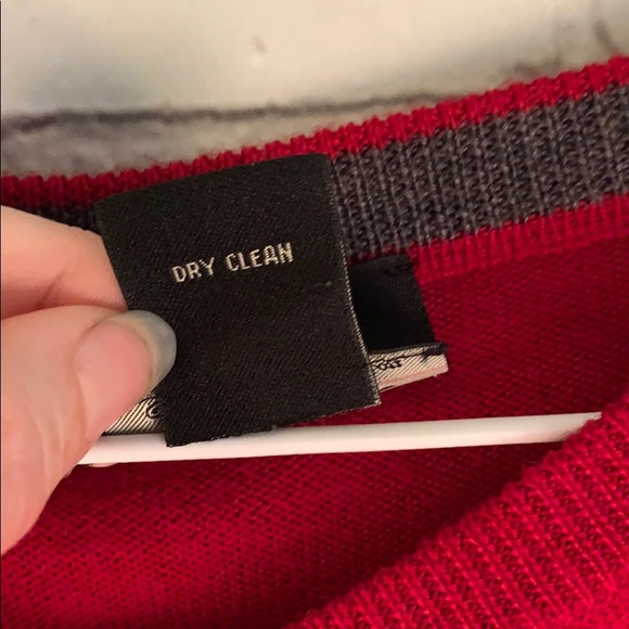 Jos A Bank Merino Wool sweater sz Large Red - Picture 4 of 5